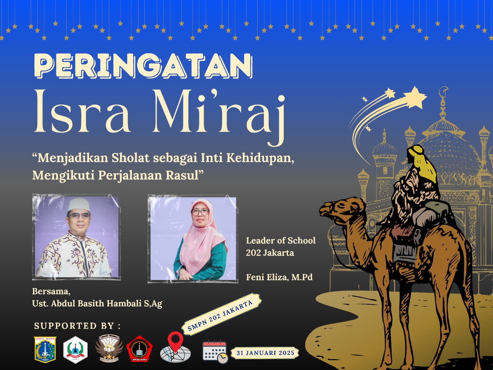 PERINGATAN ISRA MI’RAJ SMP NEGERI 202 JAKARTA 31 JANUARI 2025 1446 H